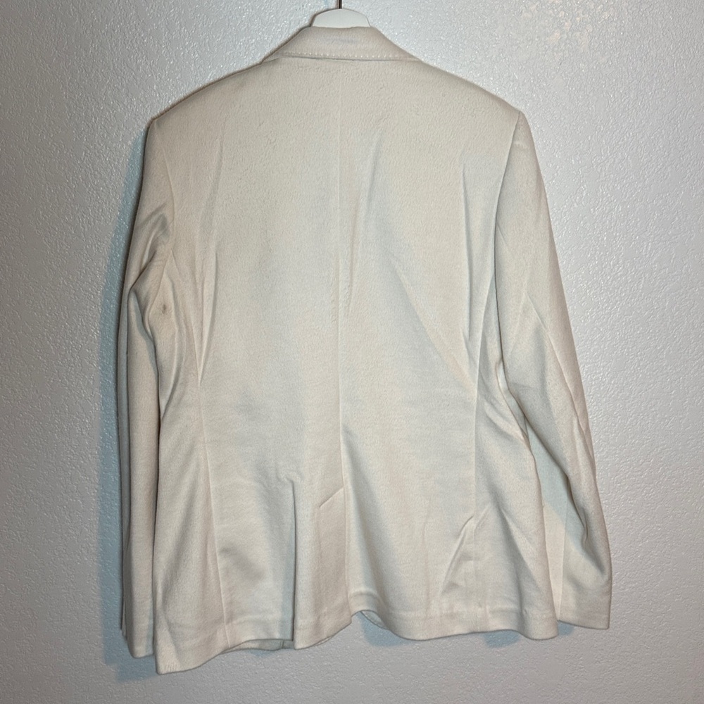 Polo Ralph Lauren Cream Monogram Crest Blazer Size 14 NWT Preppy Old Money - Picture 10 of 13